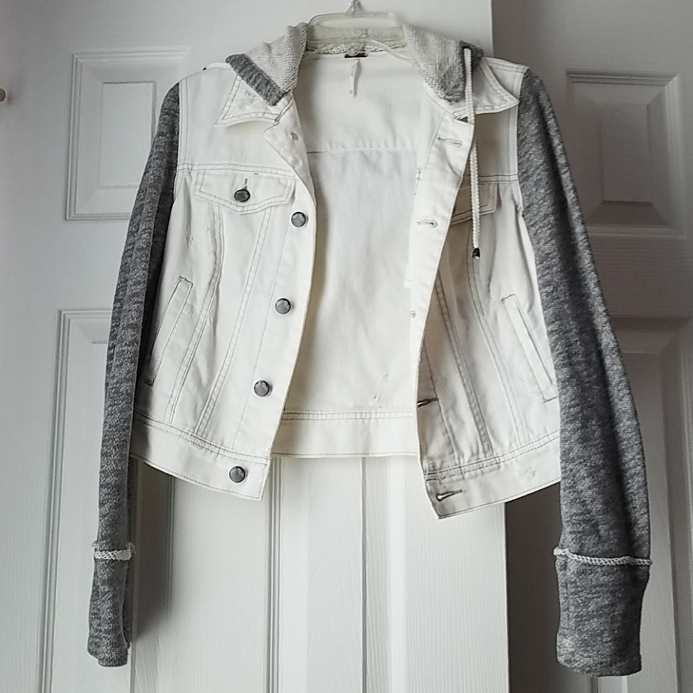 Free people White denim jacket